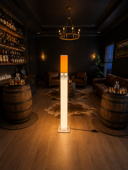 Marlboro Lamp | Vintage Giant Cigarette Lamp 95 cm (37.4") Retro Floor Lamp, Man Cave & Home Bar Decor